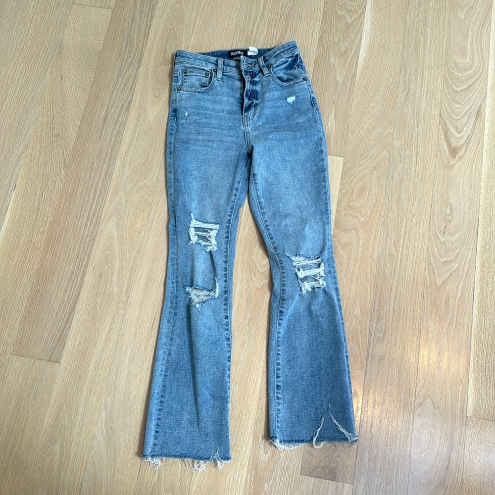 Katie J distressed denim